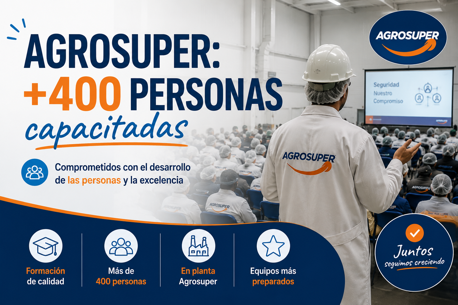 Megaproyecto de capacitación Agrosuper: +400 personas